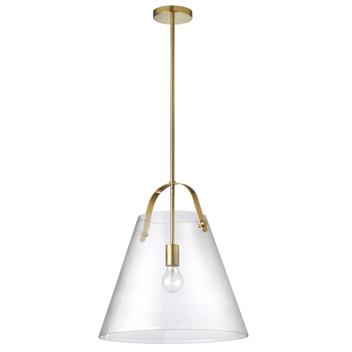 Suspension Polly - Laiton vieilli 17" by Dainolite | Luminaires & cie