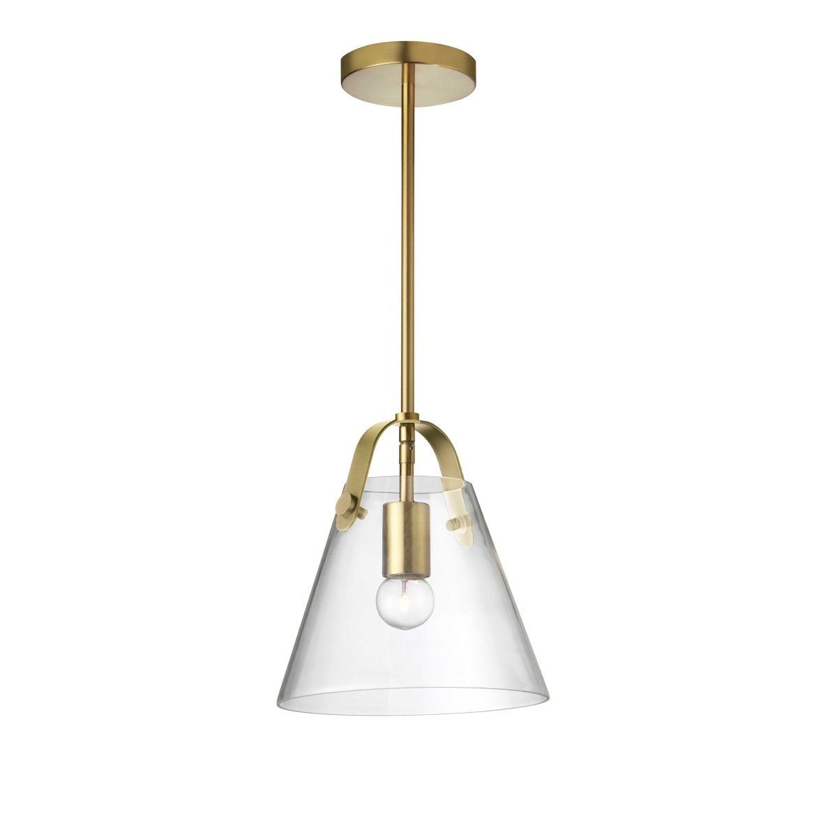 Suspension Polly - Laiton vieilli 9" by Dainolite | Luminaires & cie