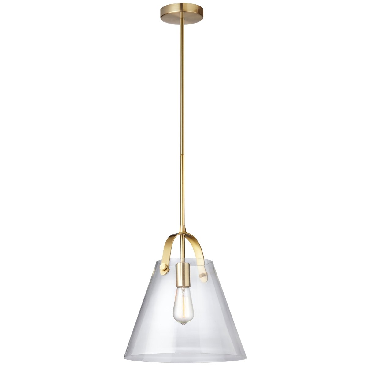 Suspension Polly - Laiton vieilli 12 3/4" by Dainolite | Luminaires & cie