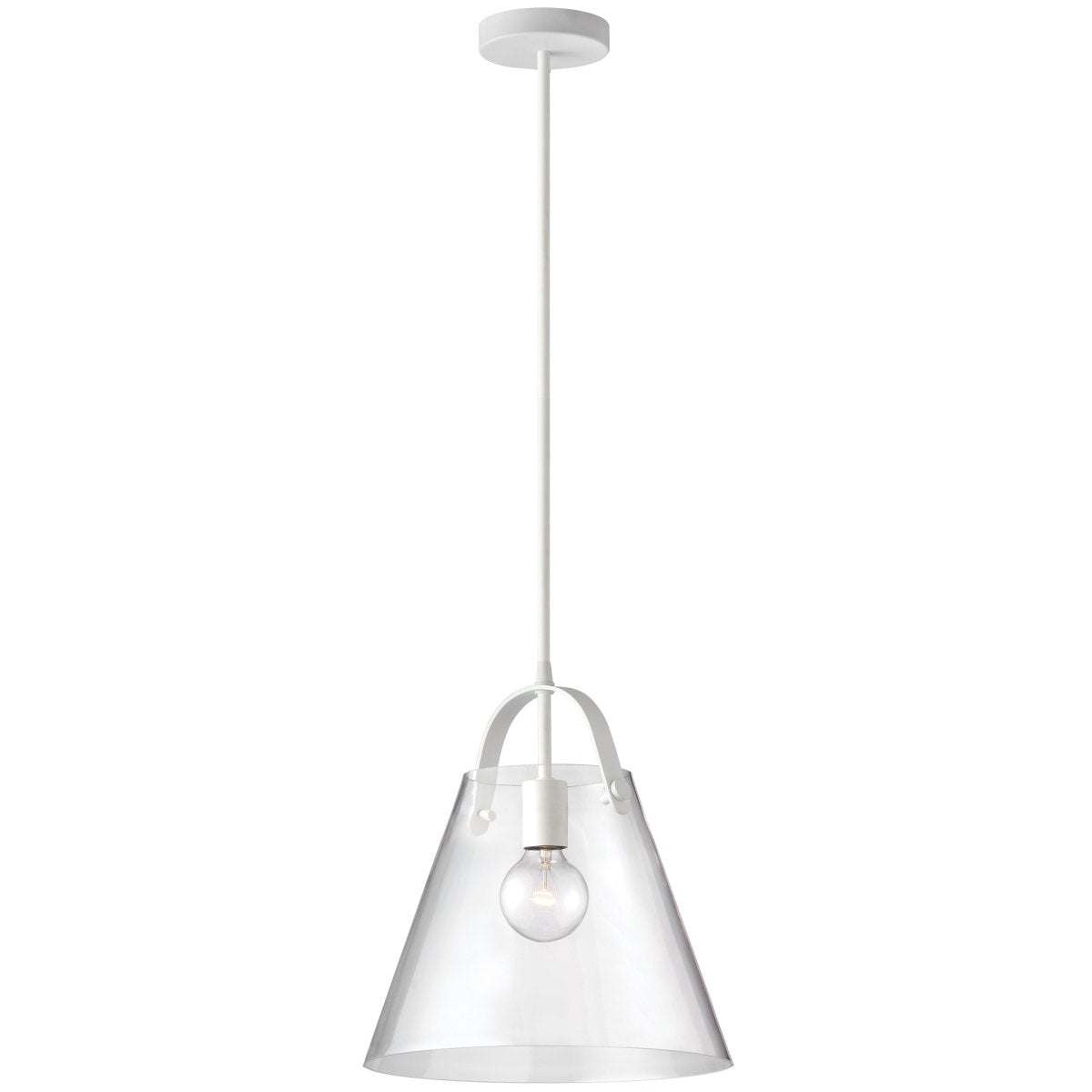Suspension Polly - Blanc 12 3/4" by Dainolite | Luminaires & cie