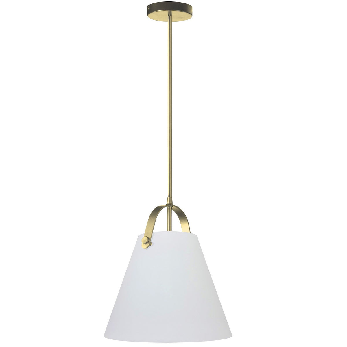 Suspension Polly Blanc / Laiton vieilli – Dainolite