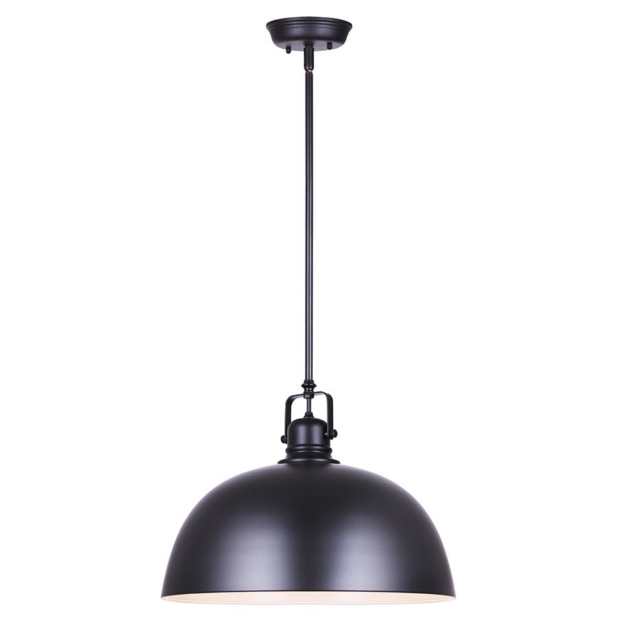 Suspension Polo - Noir 16" by Canarm | Luminaires & cie