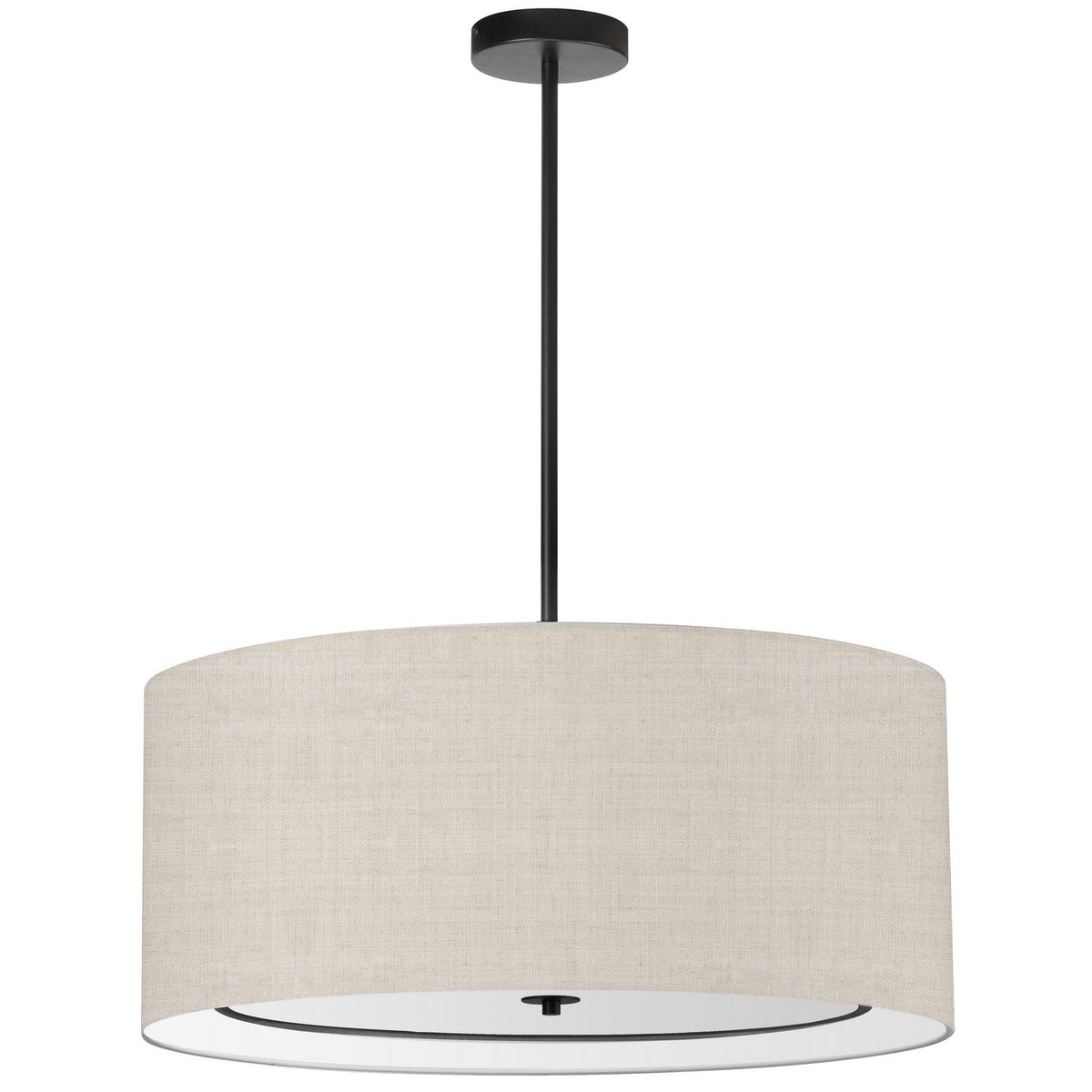 Suspension Porscha 30", Beige / Noir mat – Dainolite