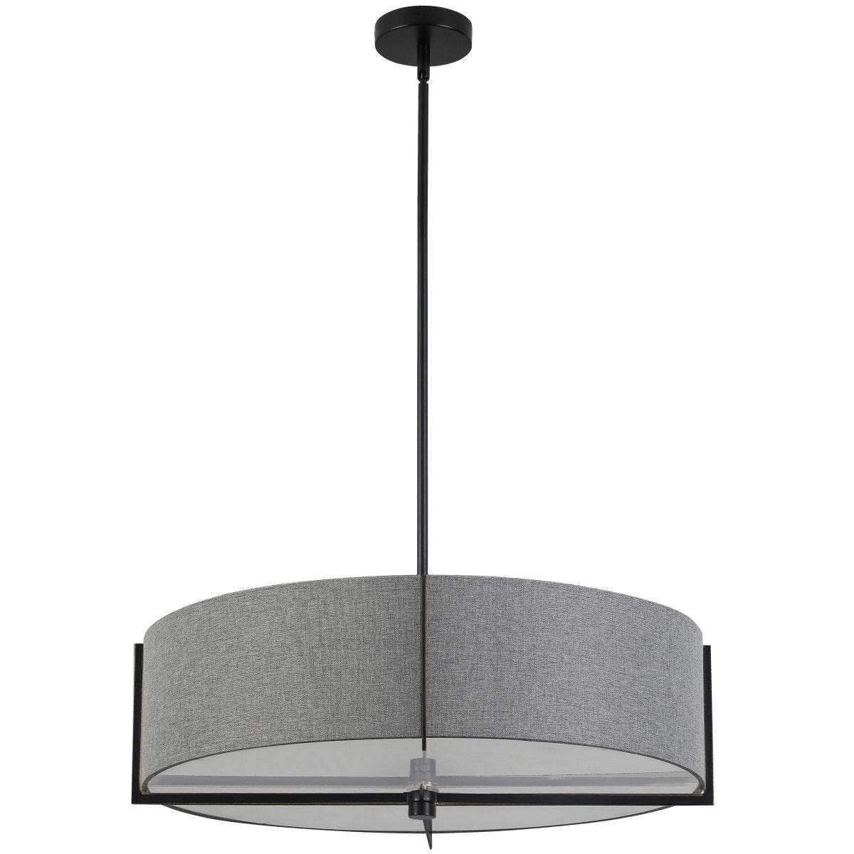 Suspension Preston - Noir Gris 26" by Dainolite | Luminaires & cie