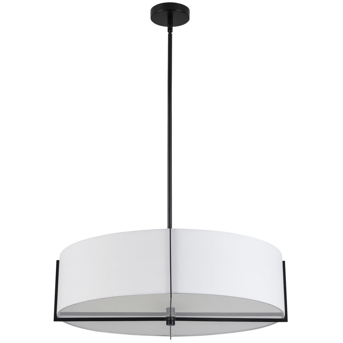 Suspension Preston 26", Blanc, Noir mat – Dainolite