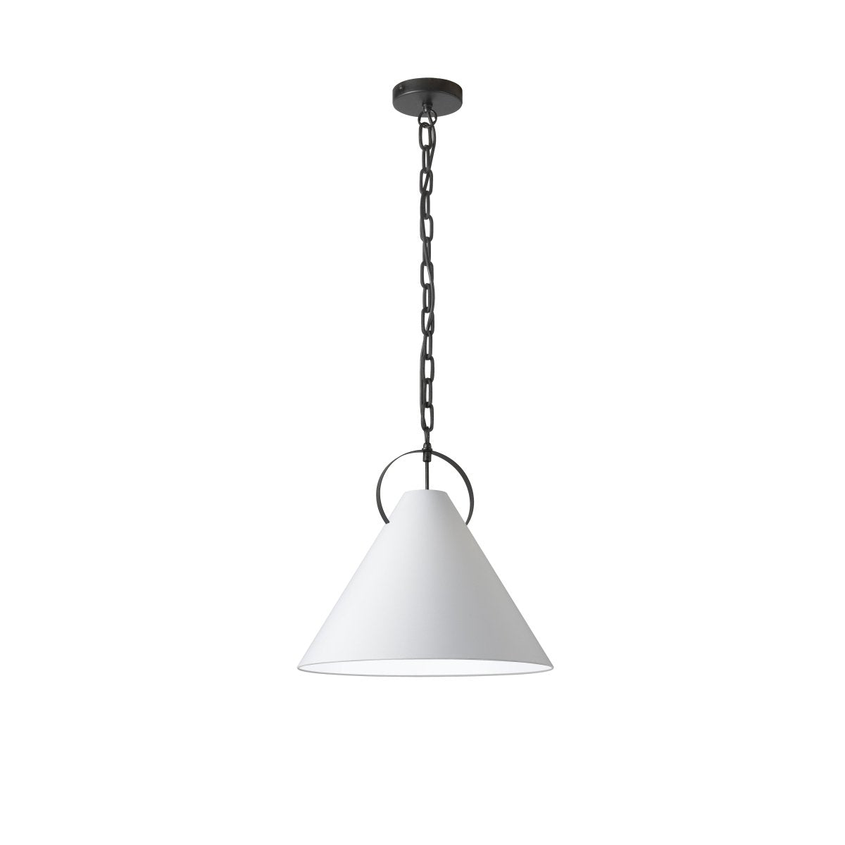 Suspension Princeton - Noir mat Blanc 16" by Dainolite | Luminaires & cie