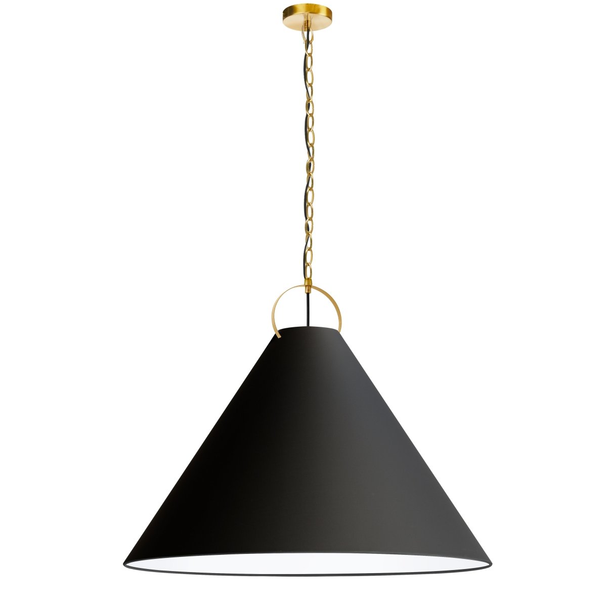 Suspension Princeton - Laiton vieilli Noir 32" by Dainolite | Luminaires & cie