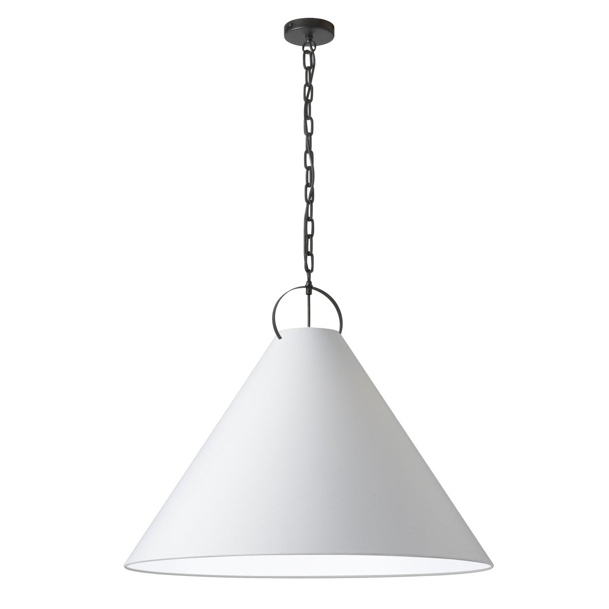 Suspension Princeton - Noir mat Blanc 32" by Dainolite | Luminaires & cie