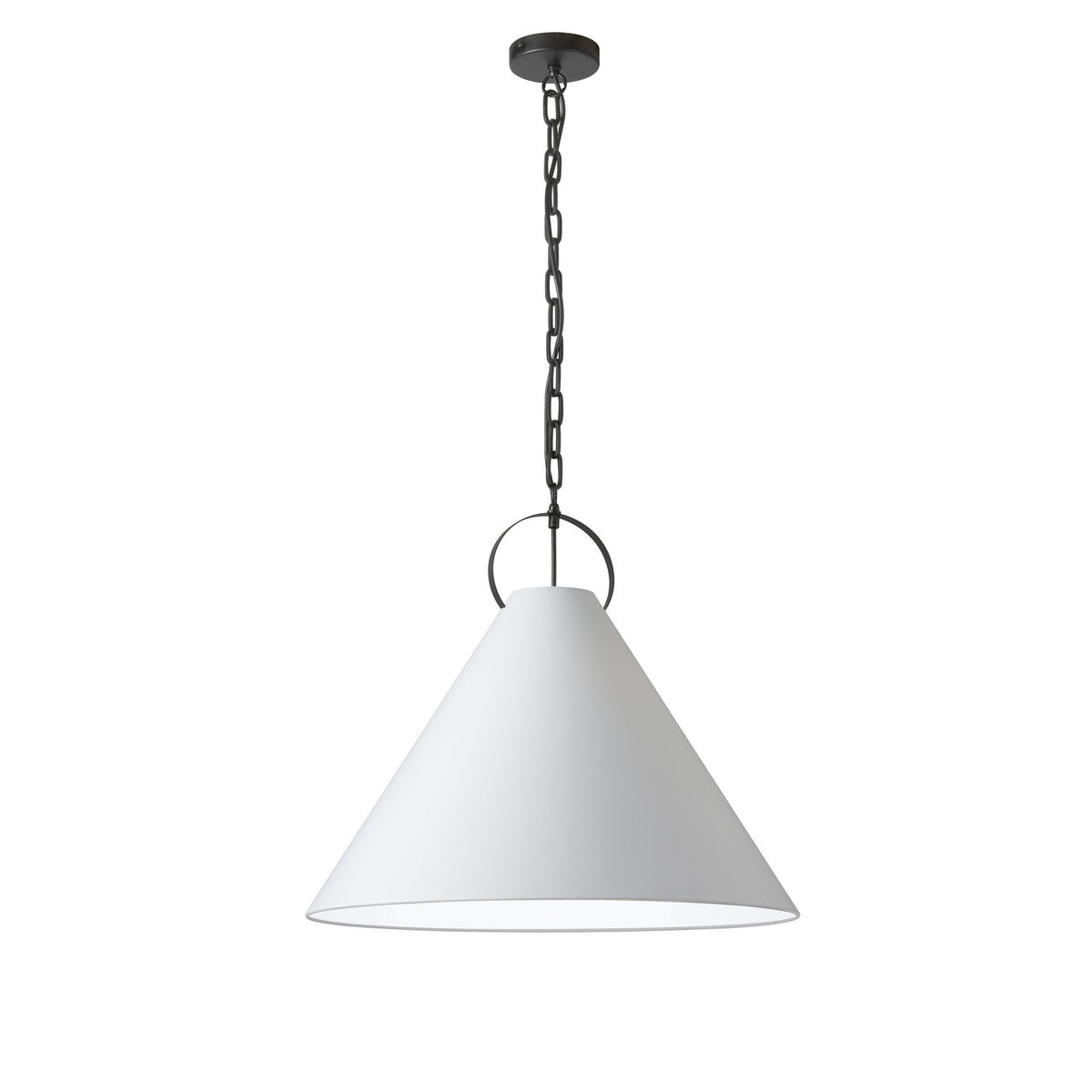 Suspension Princeton Noir mat, Blanc, 24" – Dainolite