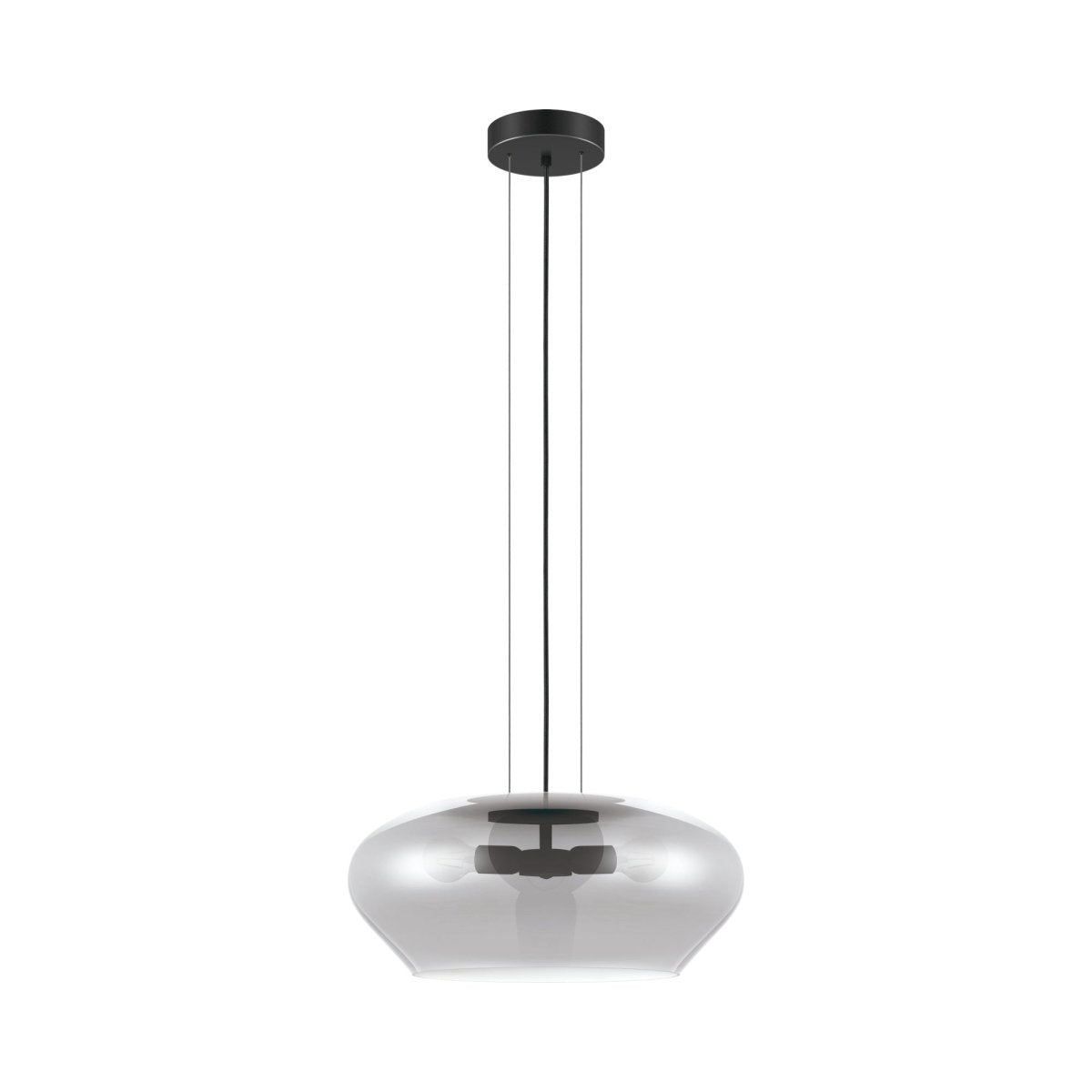 Suspension Priorat - Noir transparent 19 5/8" by Eglo | Luminaires & cie