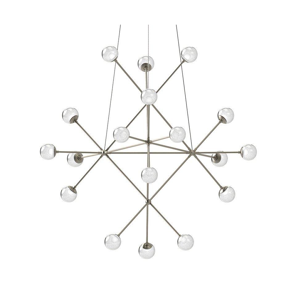 Suspension Proton - Nickel satiné Beta by Sonneman | Luminaires & cie