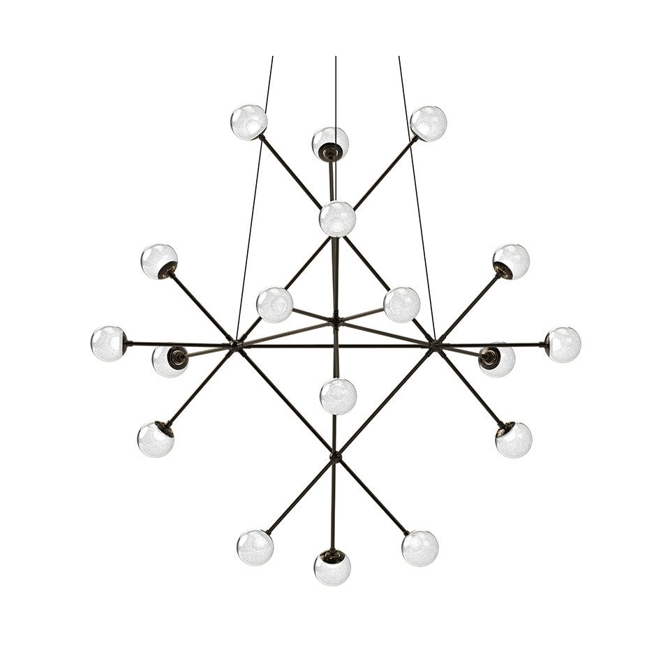 Suspension Proton - Nickel noir poli Beta by Sonneman | Luminaires & cie