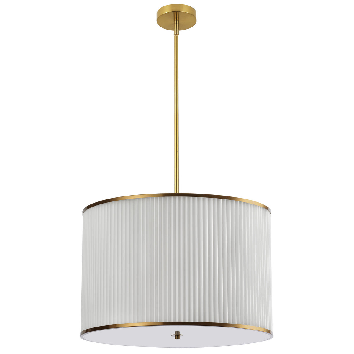 Suspension Prudy Blanc / Laiton vieilli – Dainolite