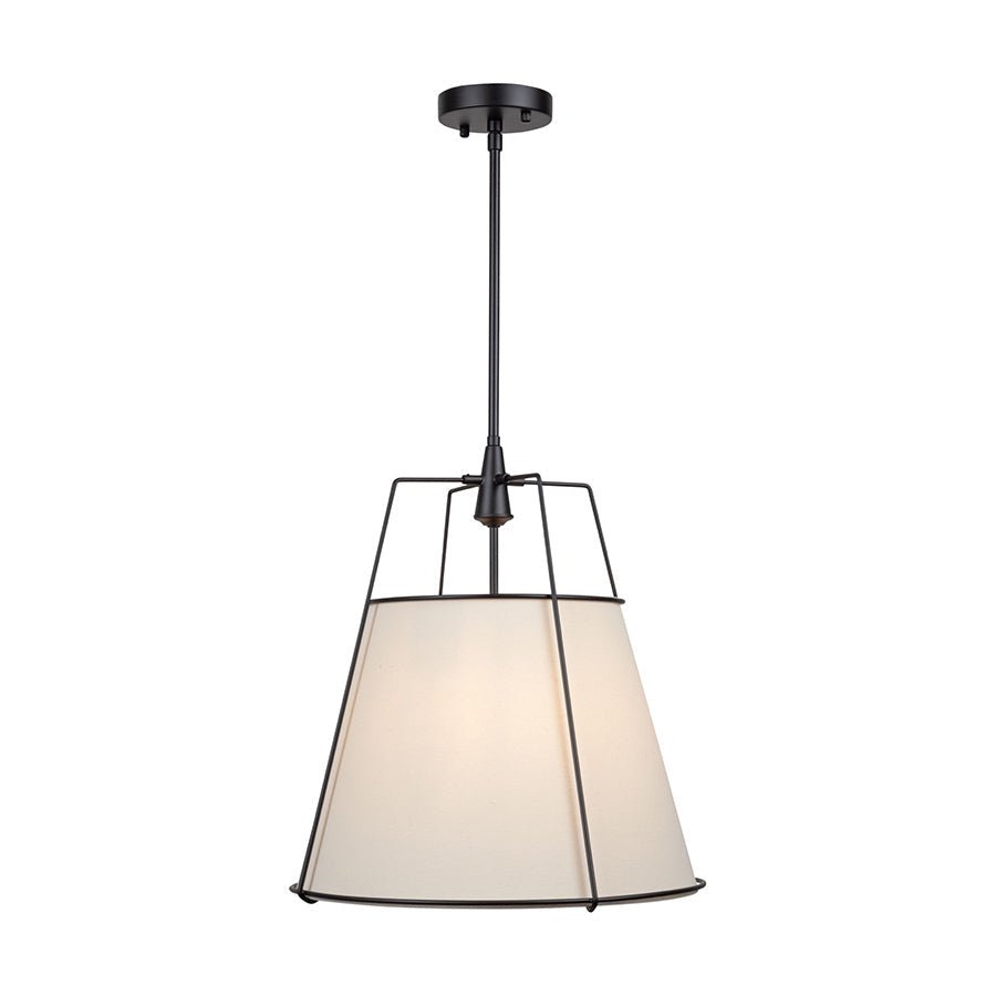 Suspension Pullman - Noir 17" by Artcraft | Luminaires & cie
