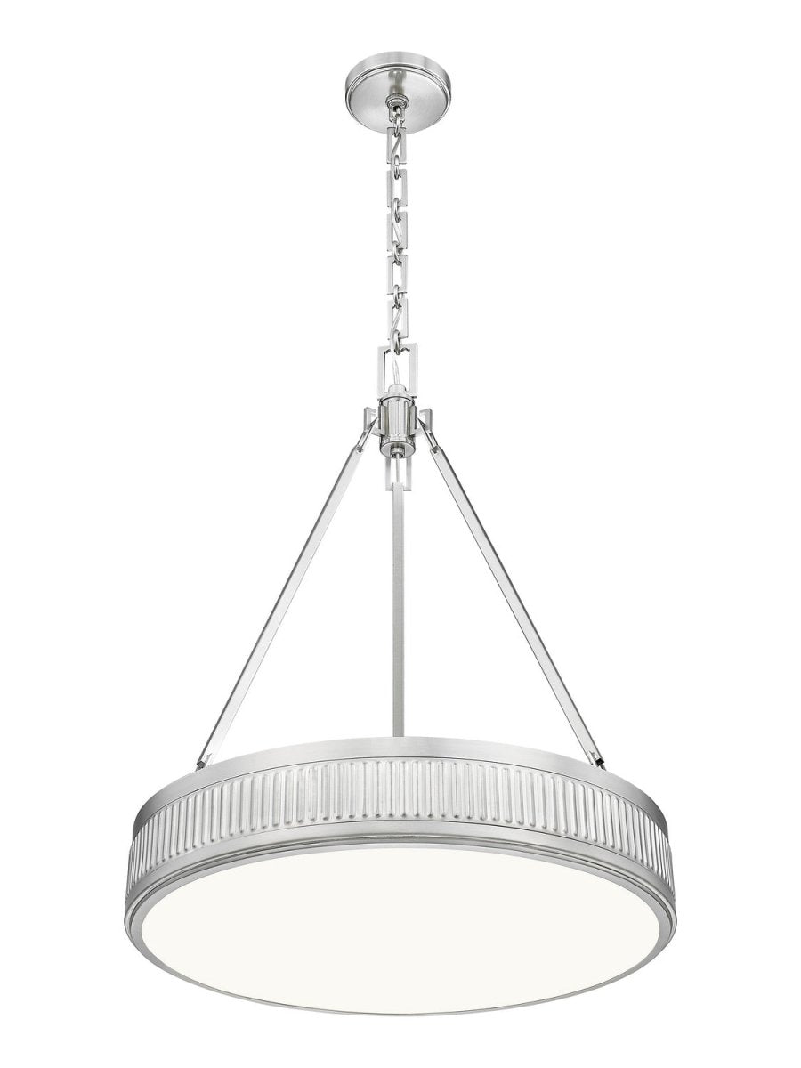 Suspension Quinn - Nickel satiné 32" by Z-Lite | Luminaires & cie