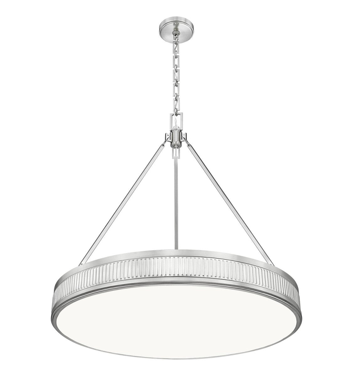 Suspension Quinn - Nickel satiné 32" by Z-Lite | Luminaires & cie