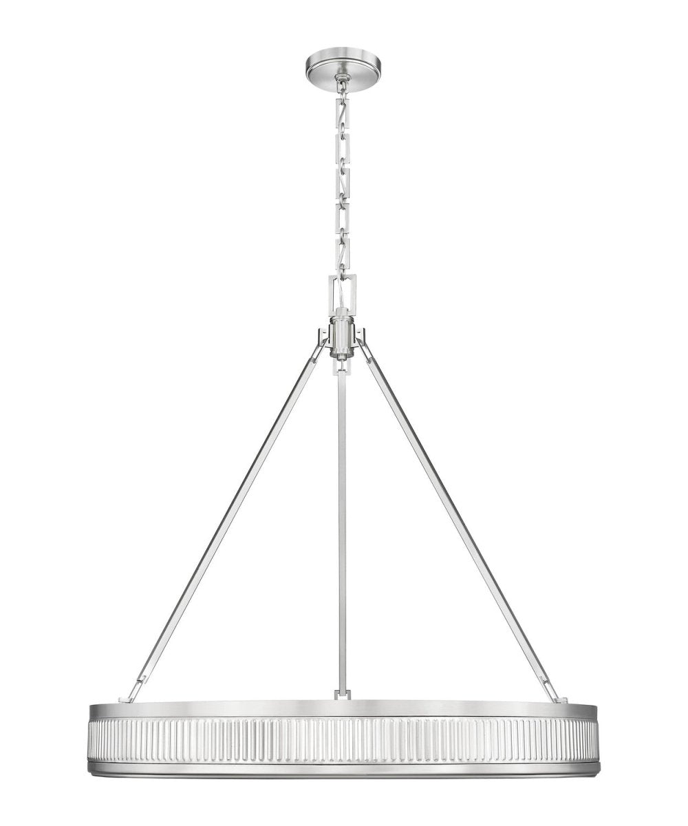 Suspension Quinn - Nickel satiné 32" by Z-Lite | Luminaires & cie