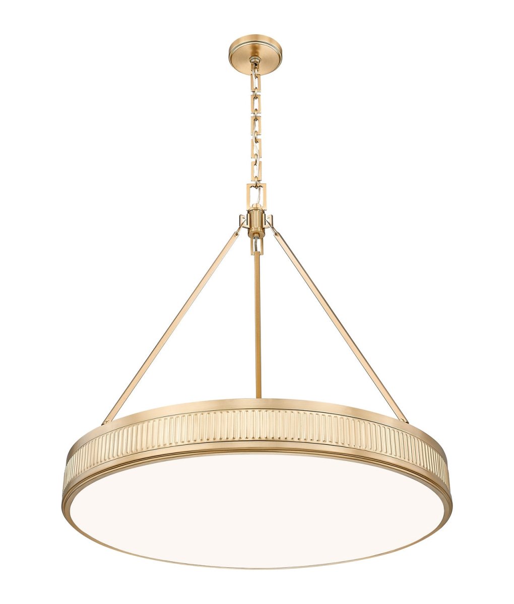 Suspension Quinn - Nickel satiné 32" by Z-Lite | Luminaires & cie