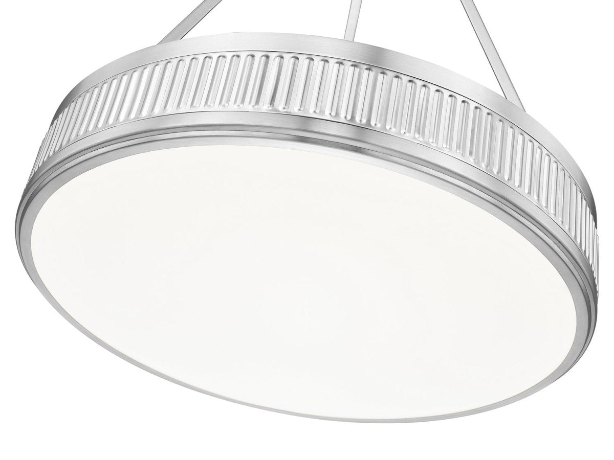 Suspension Quinn - Nickel satiné 32" by Z-Lite | Luminaires & cie