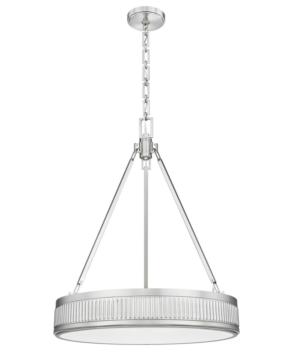 Suspension Quinn - Nickel satiné 32" by Z-Lite | Luminaires & cie