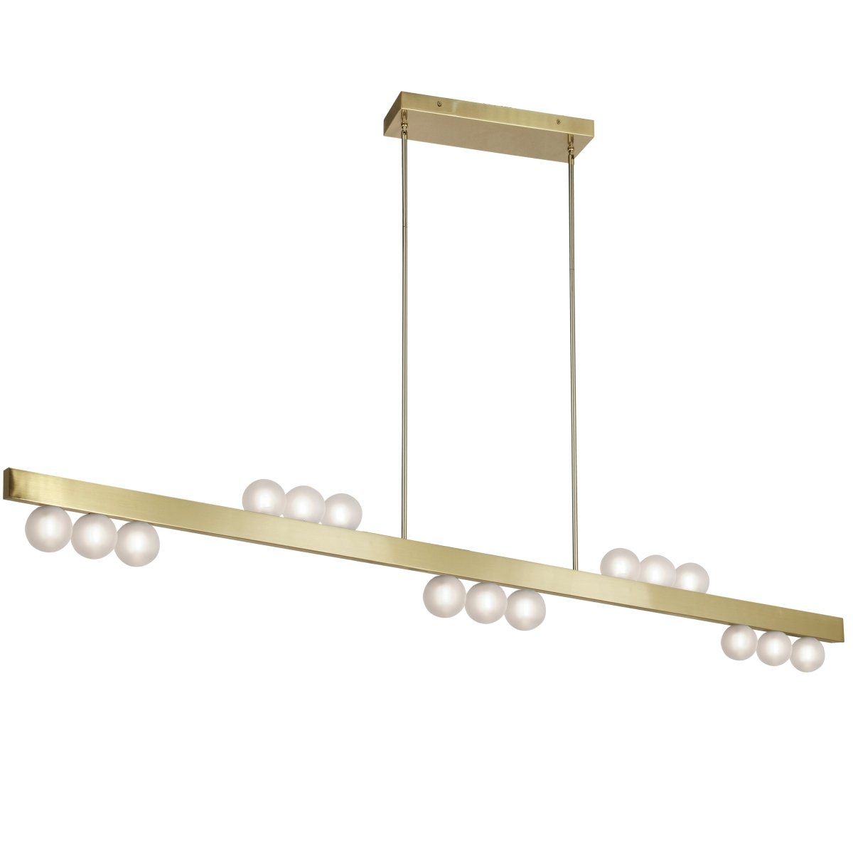 Suspension Raleigh - Laiton âgé 72" by Dainolite | Luminaires & cie