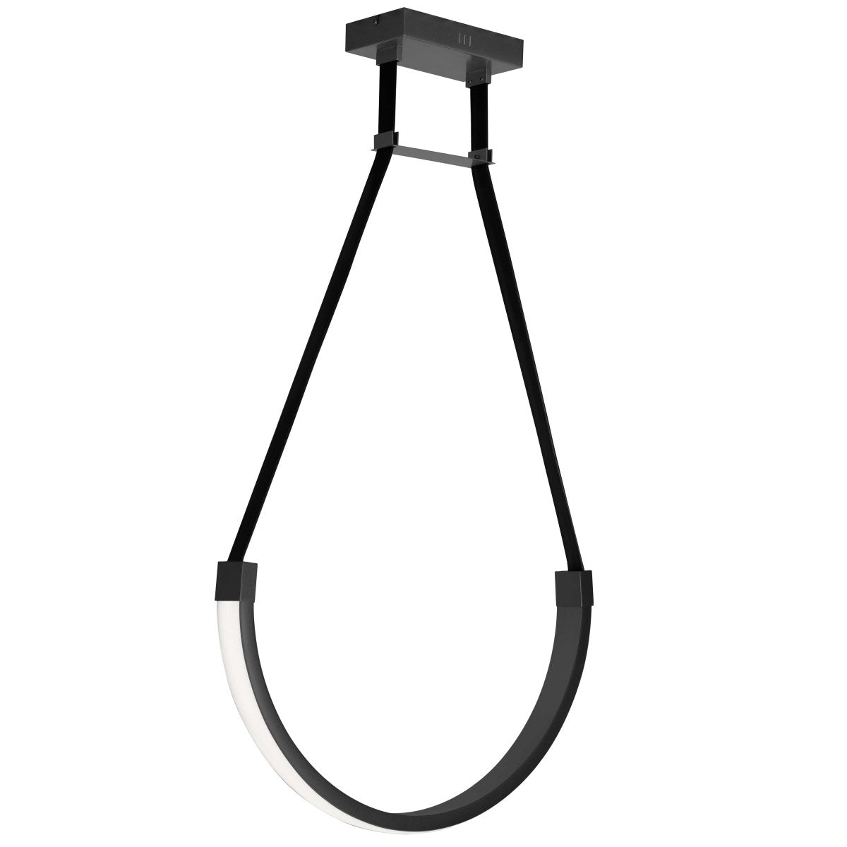 Suspension Regan - Noir mat 24" by Dainolite | Luminaires & cie