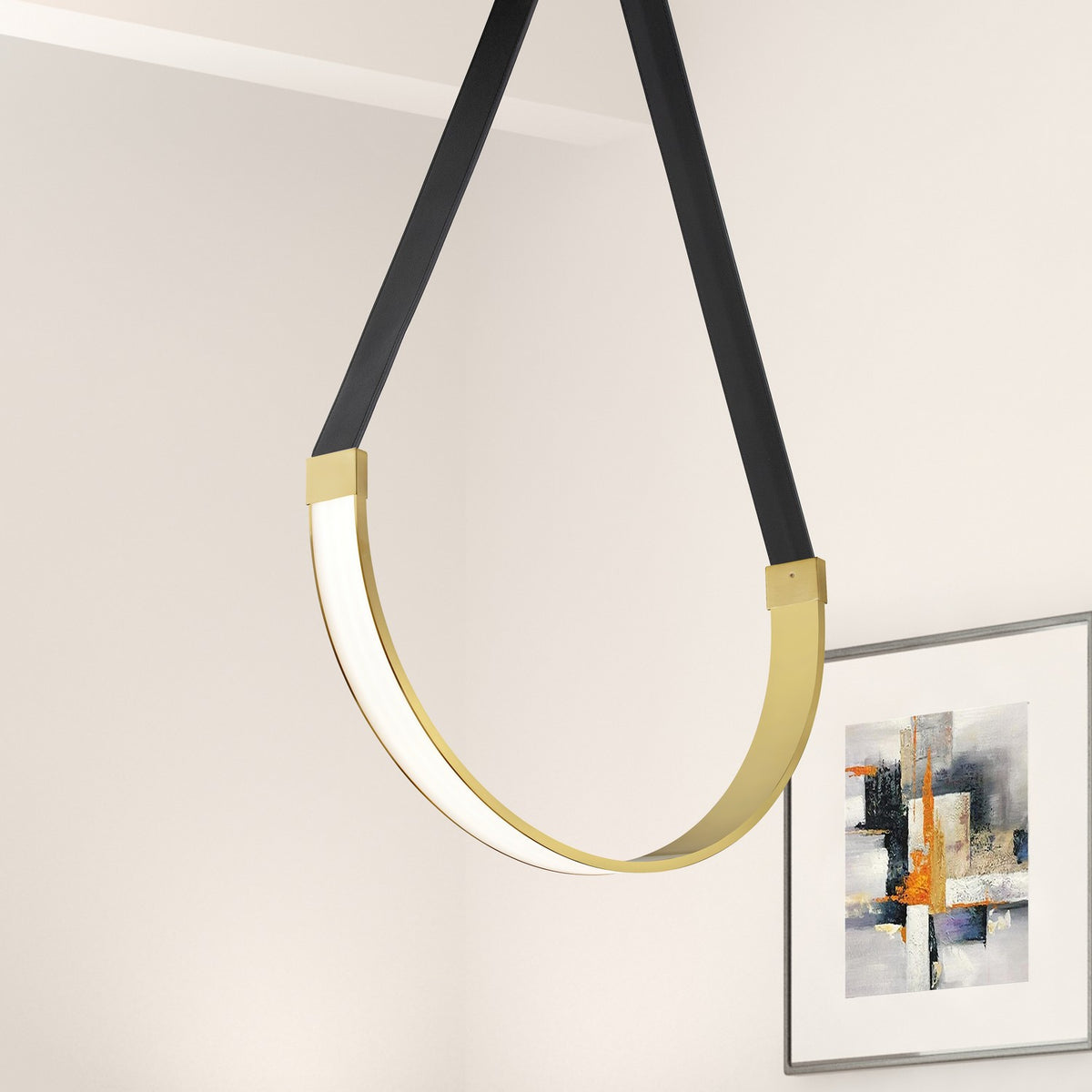 Suspension Regan 24", Laiton vieilli – vue 3
