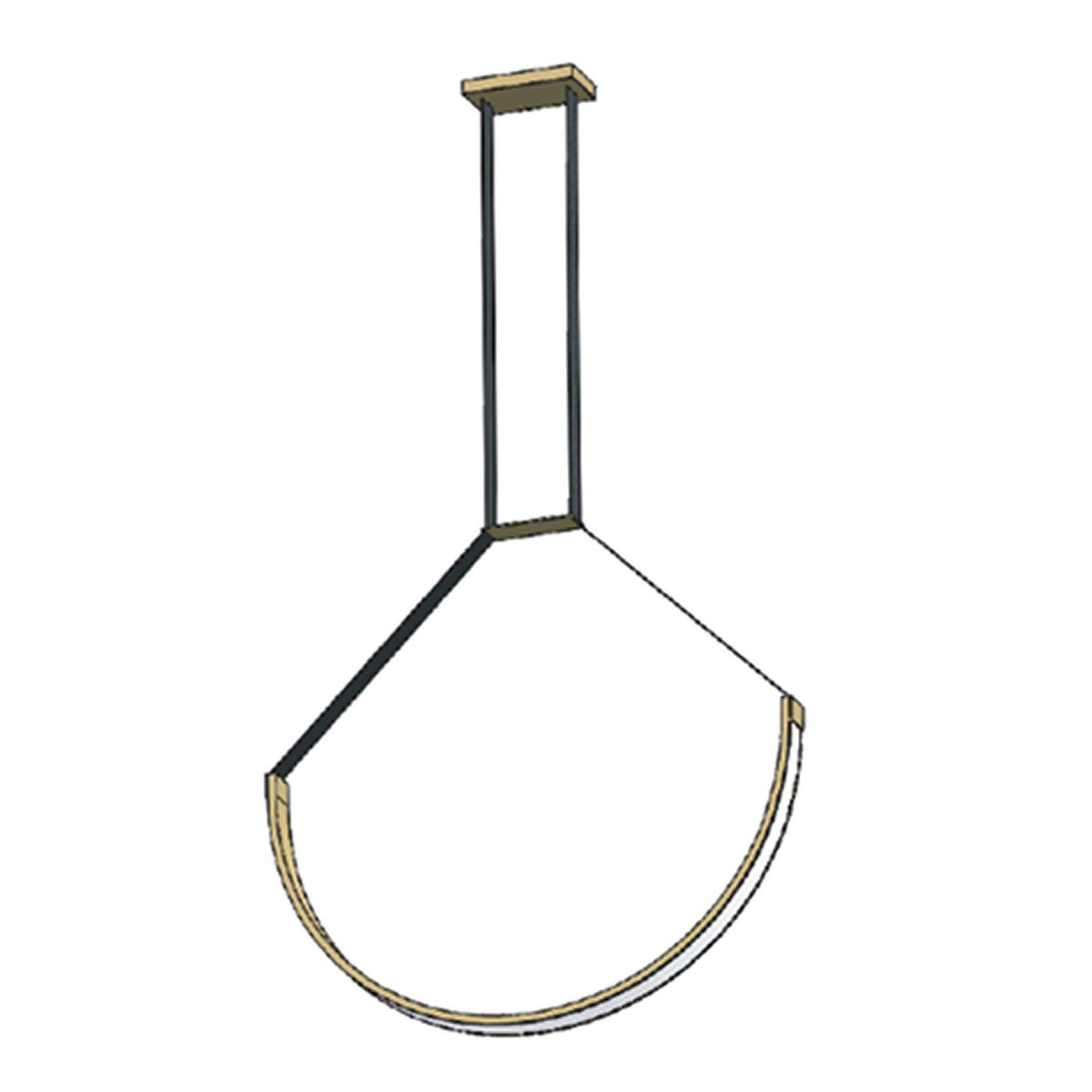 Suspension Regan 40", Laiton vieilli – vue 2