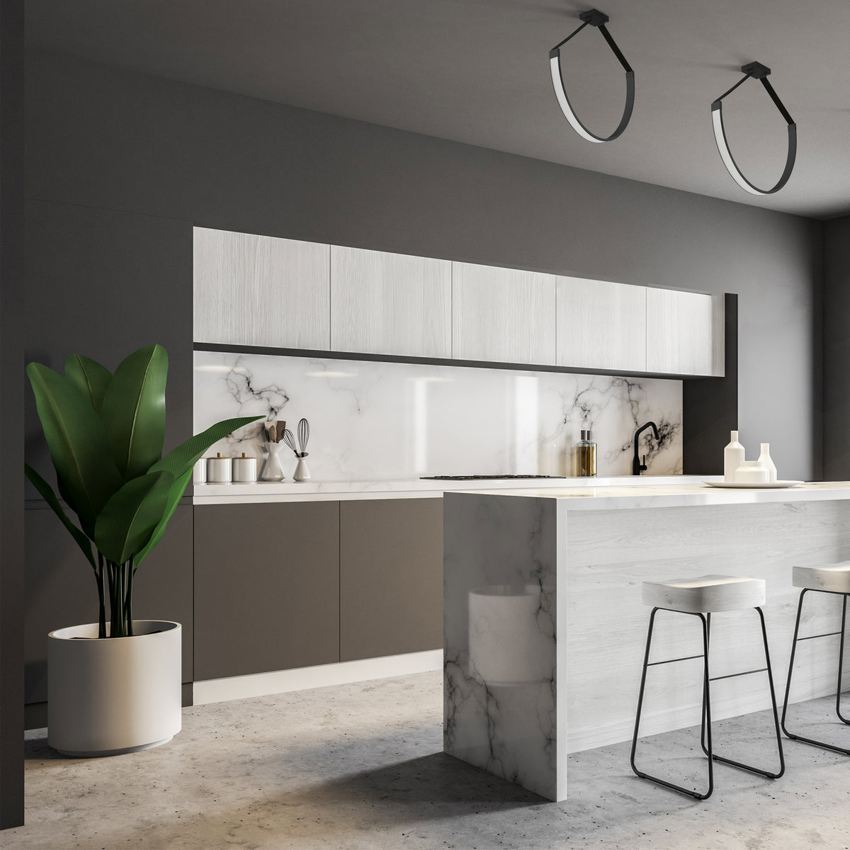 Suspension Regan 40", Noir mat – vue 3