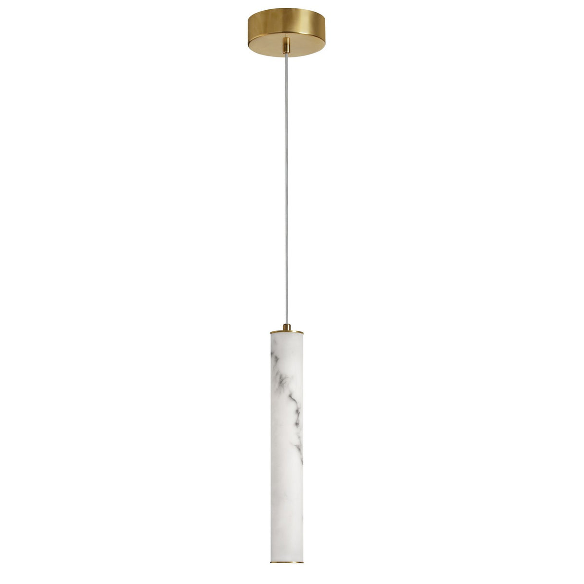 Mini-suspension Reuben Blanc / Laiton vieilli – Dainolite