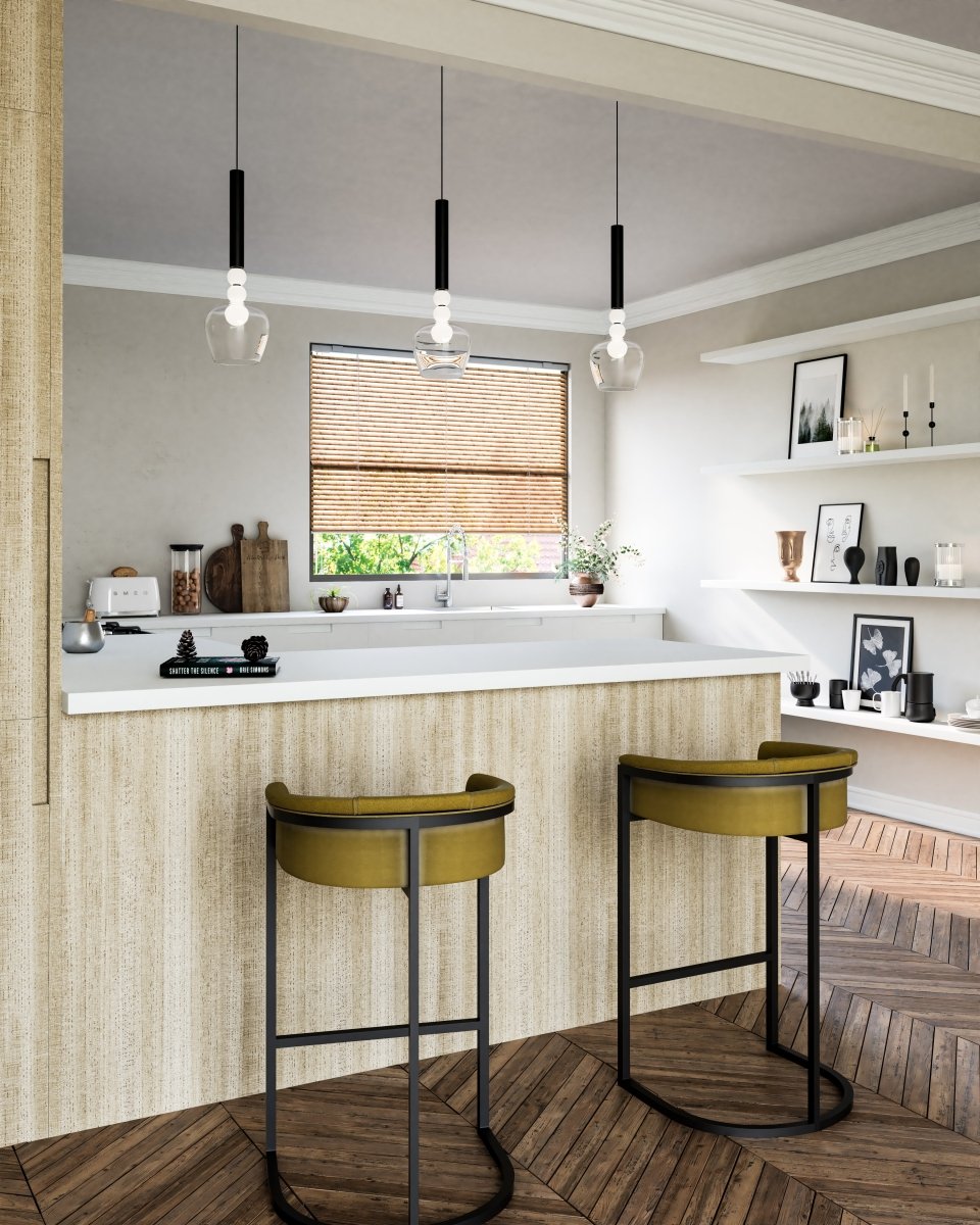 Suspension Rise - Noir / clair 5 3/4" by Kuzco Lighting | Luminaires & cie