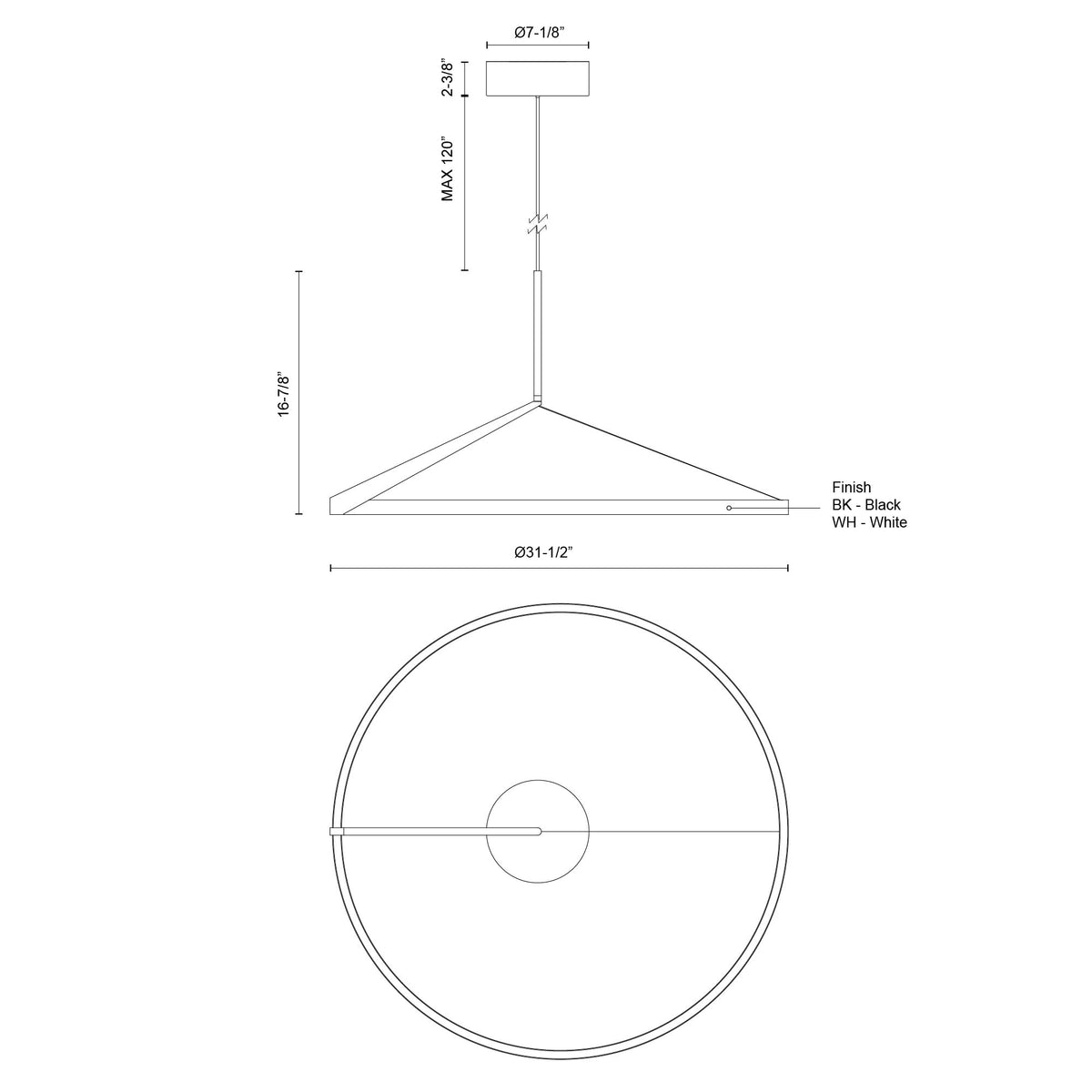 Suspension Roda Blanc – vue 5