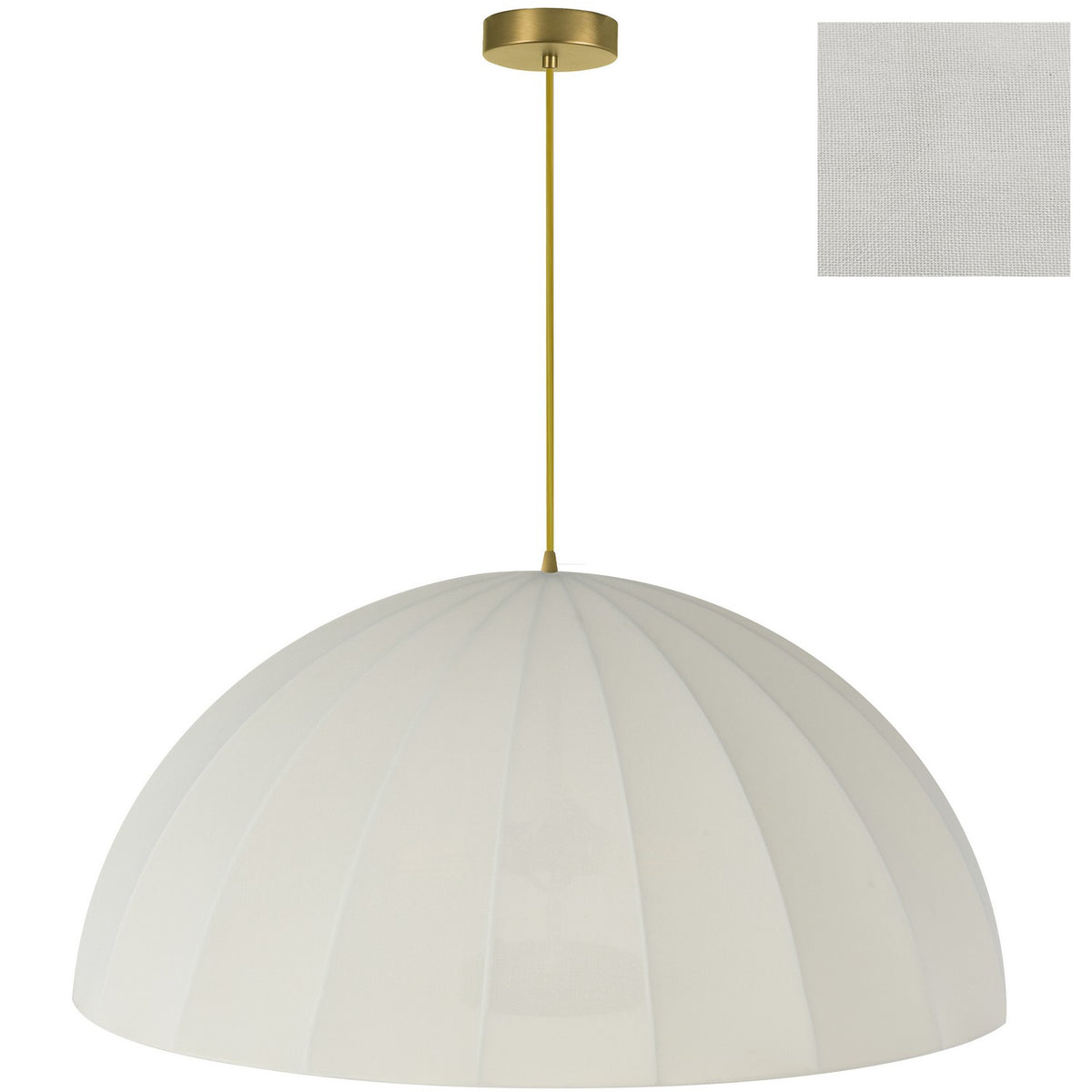 Suspension Ronny Beige / Laiton vieilli – Dainolite