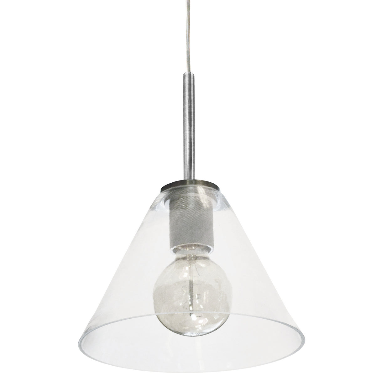 Mini-suspension Roswell 9", Chrome satiné – Dainolite