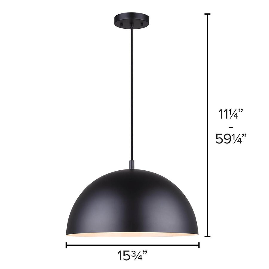 Suspension Sadie - Nickel brossé by Canarm | Luminaires & cie