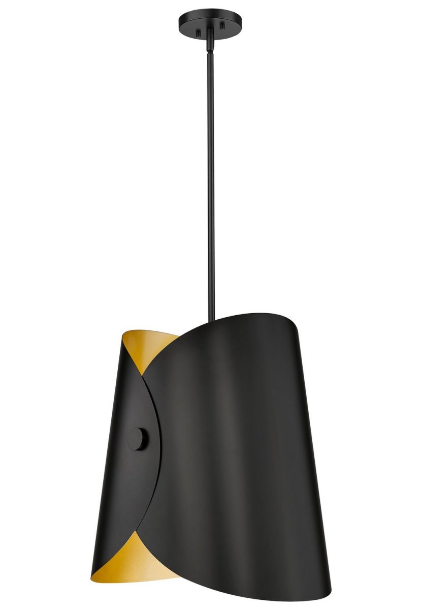 Suspension Salone - Noir mat 14 1/4" by Z-Lite | Luminaires & cie