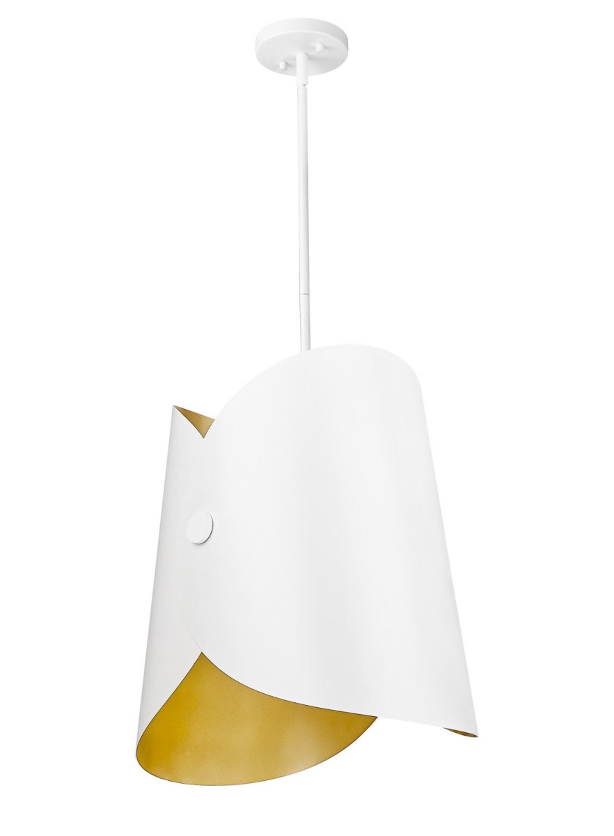 Suspension Salone - Blanc mat 14 1/4" by Z-Lite | Luminaires & cie