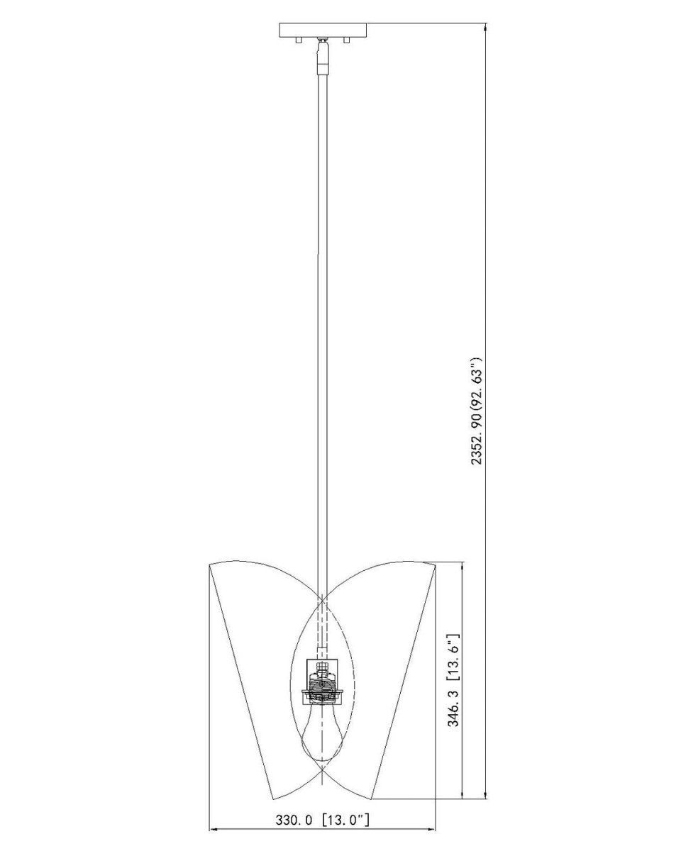 Suspension Salone - Blanc mat 14 1/4" by Z-Lite | Luminaires & cie