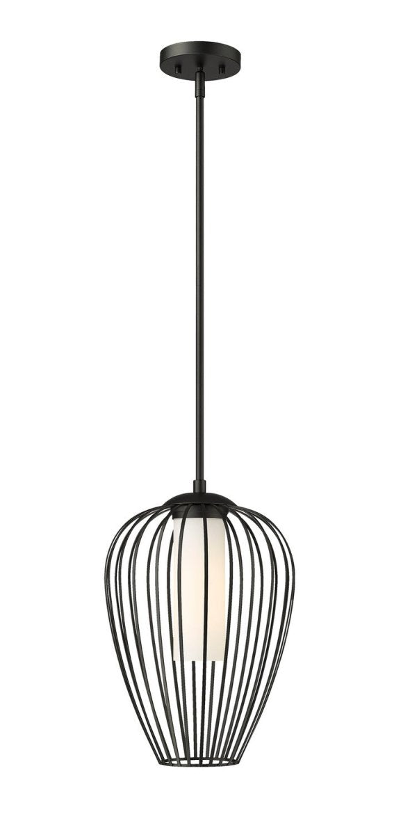 Suspension Savanti - Noir mat 12" by Z-Lite | Luminaires & cie