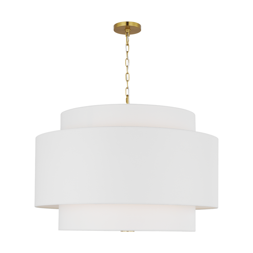 Suspension Sawyer - Laiton brûlé Gravé 32" by Visual Comfort Studio | Luminaires & cie