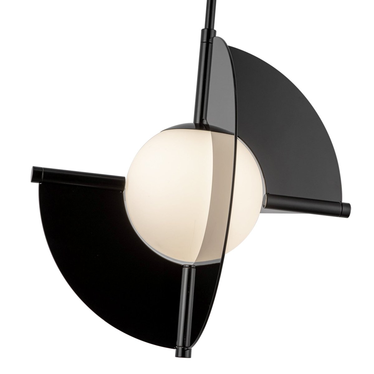 Suspension Scorpio - Verre noir / opale brillant by Kuzco Lighting | Luminaires & cie