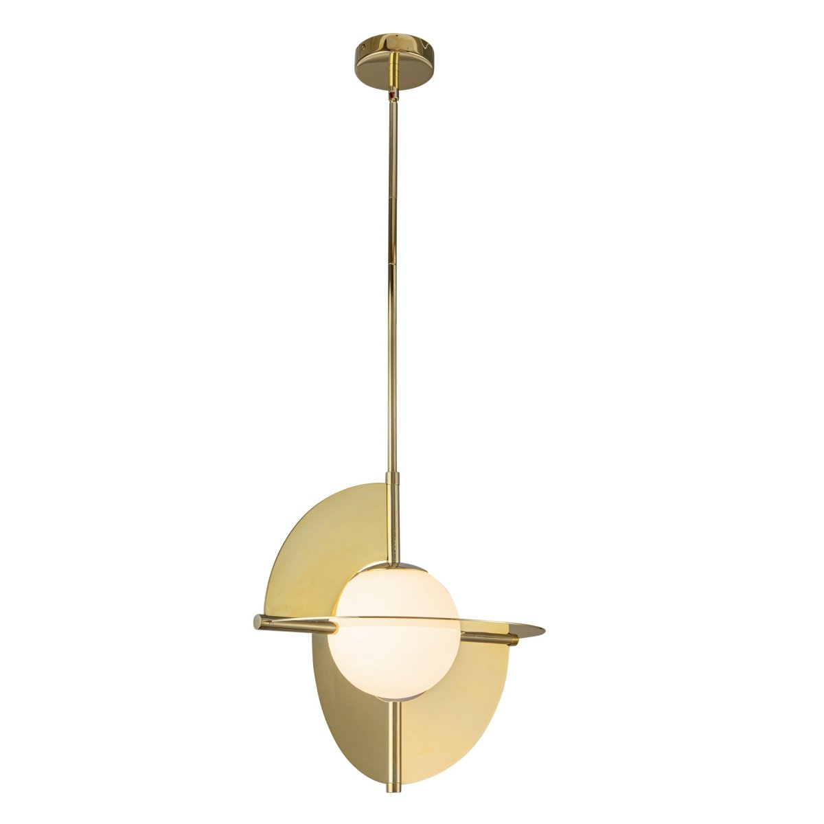Suspension Scorpio - Laiton métallique / verre opal by Kuzco Lighting | Luminaires & cie