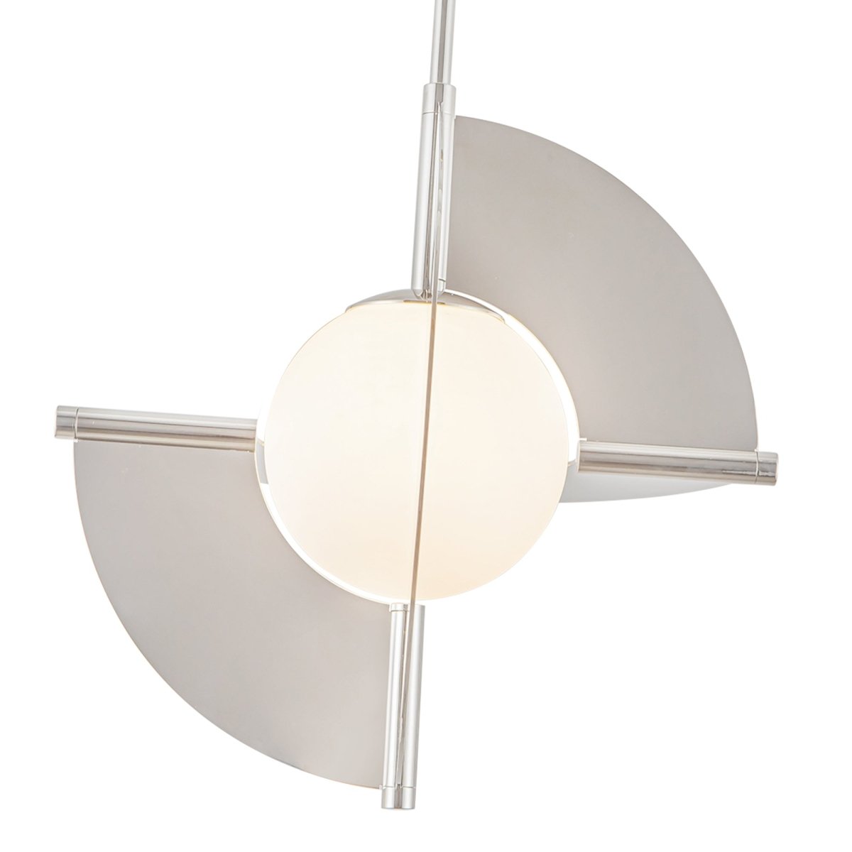 Suspension Scorpio - Nickel / Verre d'opale poli by Kuzco Lighting | Luminaires & cie