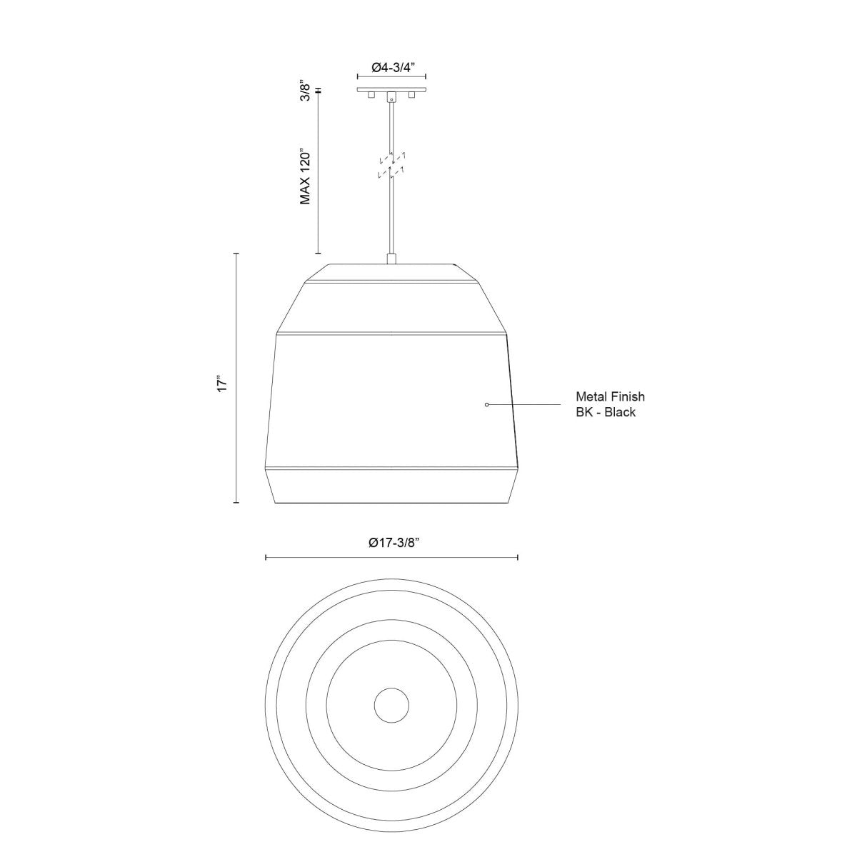 Suspension Sedona - 17 3/8" by Kuzco Lighting | Luminaires & cie