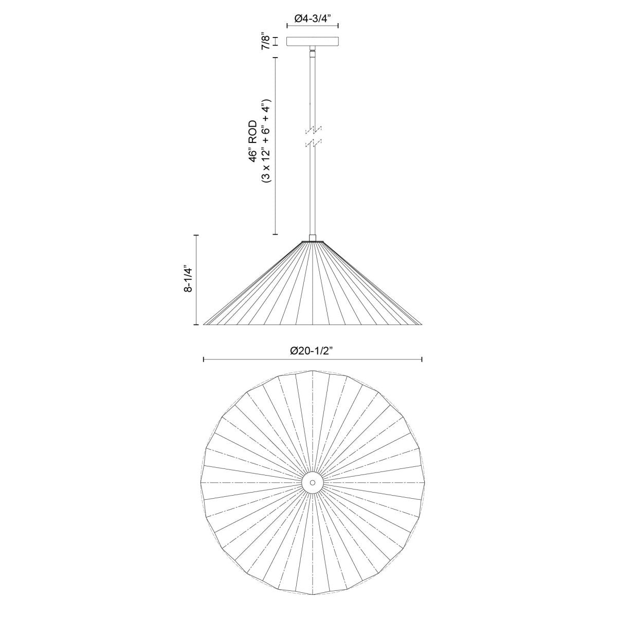 Suspension Serena - Verre d'or / opale âgé 20 1/2" by Alora Lighting | Luminaires & cie
