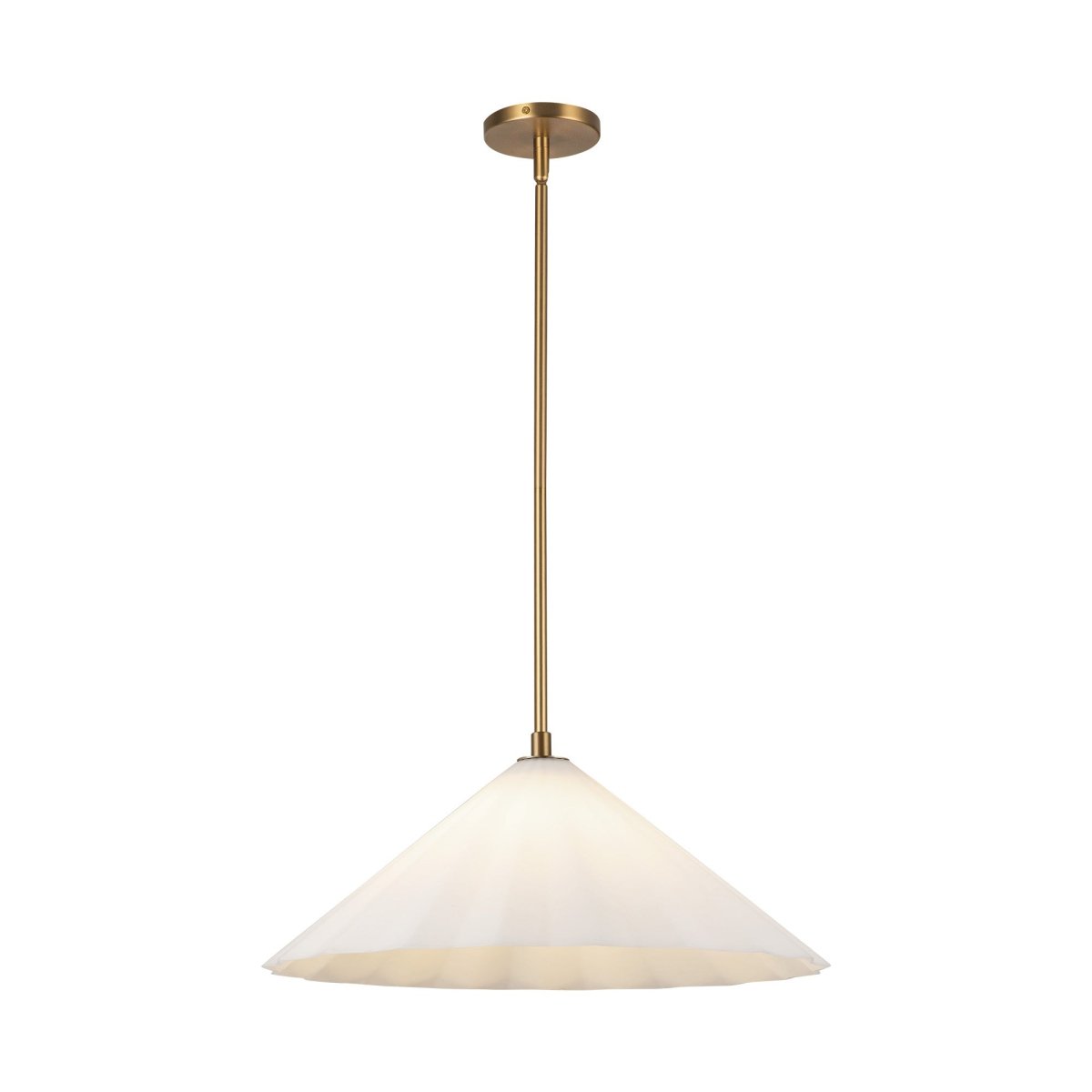 Suspension Serena - Verre d'or / opale âgé 20 1/2" by Alora Lighting | Luminaires & cie