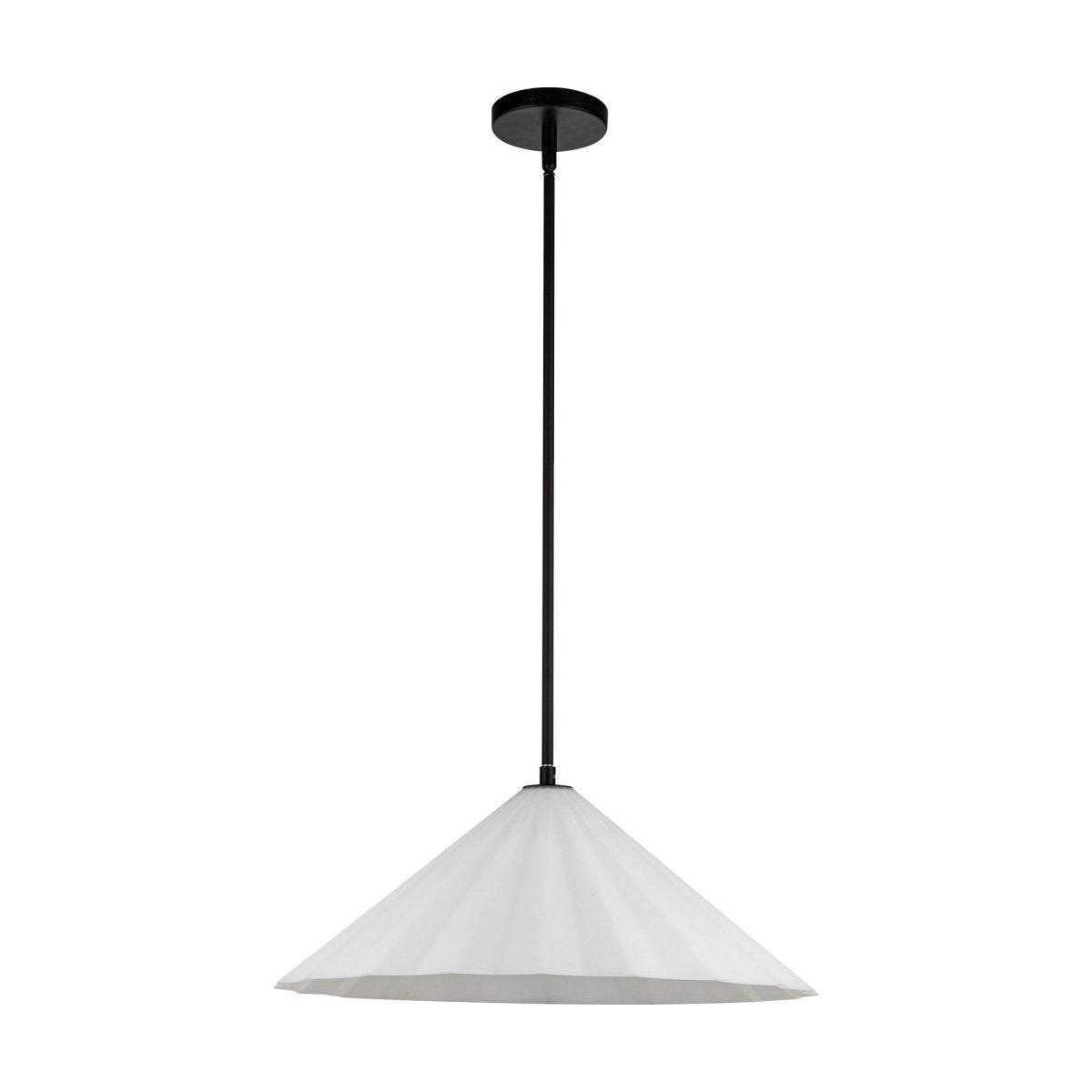 Suspension Serena - Verre noir / opale mat 20 1/2" by Alora Lighting | Luminaires & cie