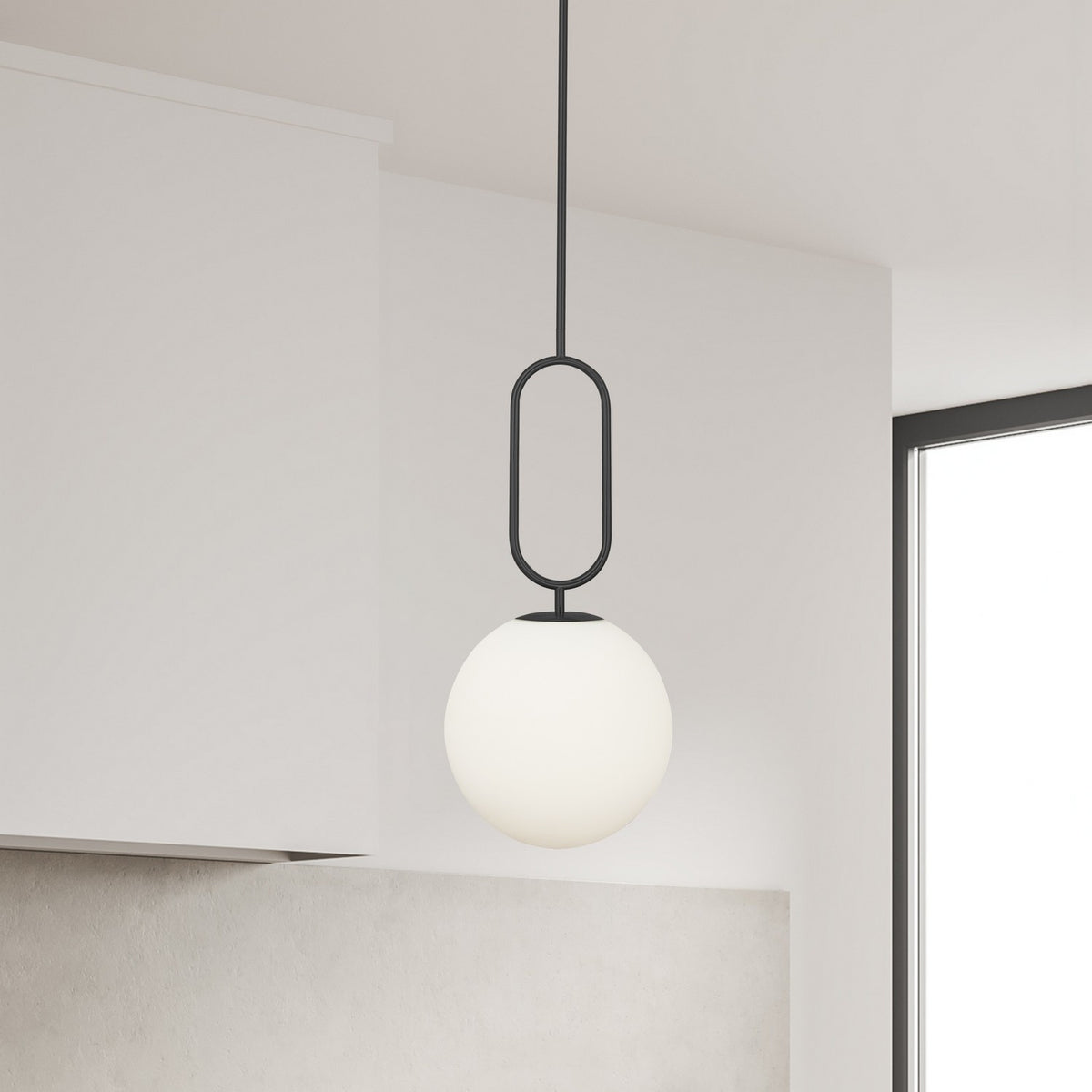 Suspension Simone Noir mat – vue 2