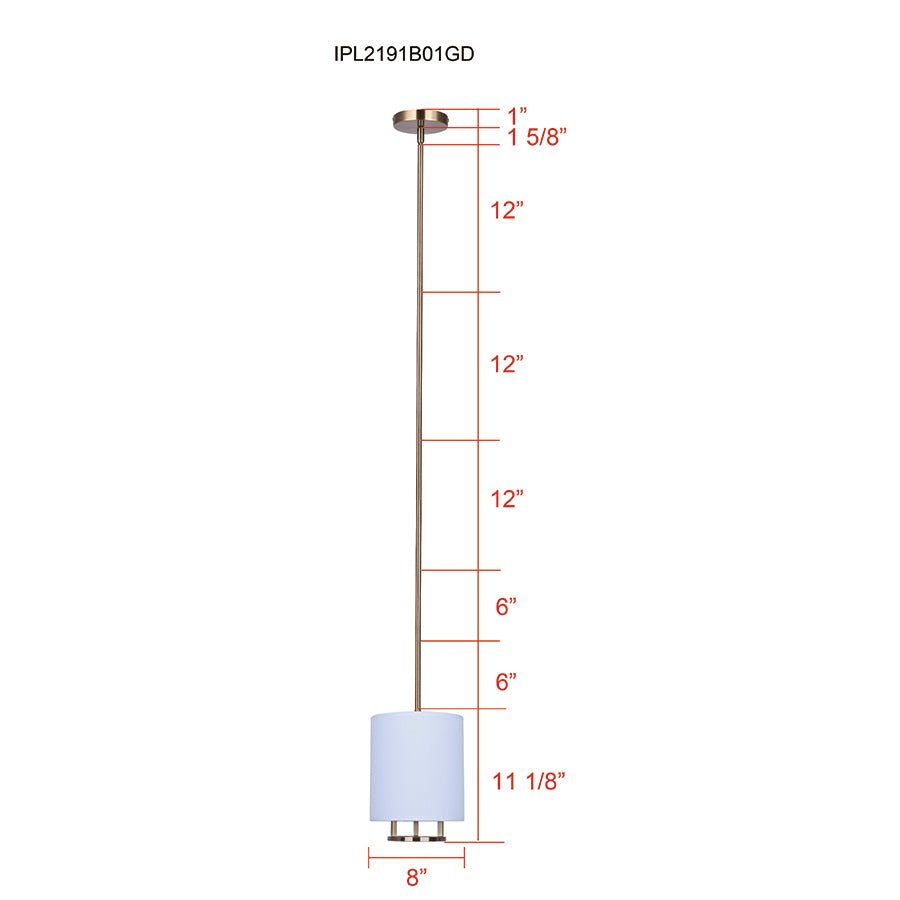 Suspension simple Bonnie - by Canarm | Luminaires & cie