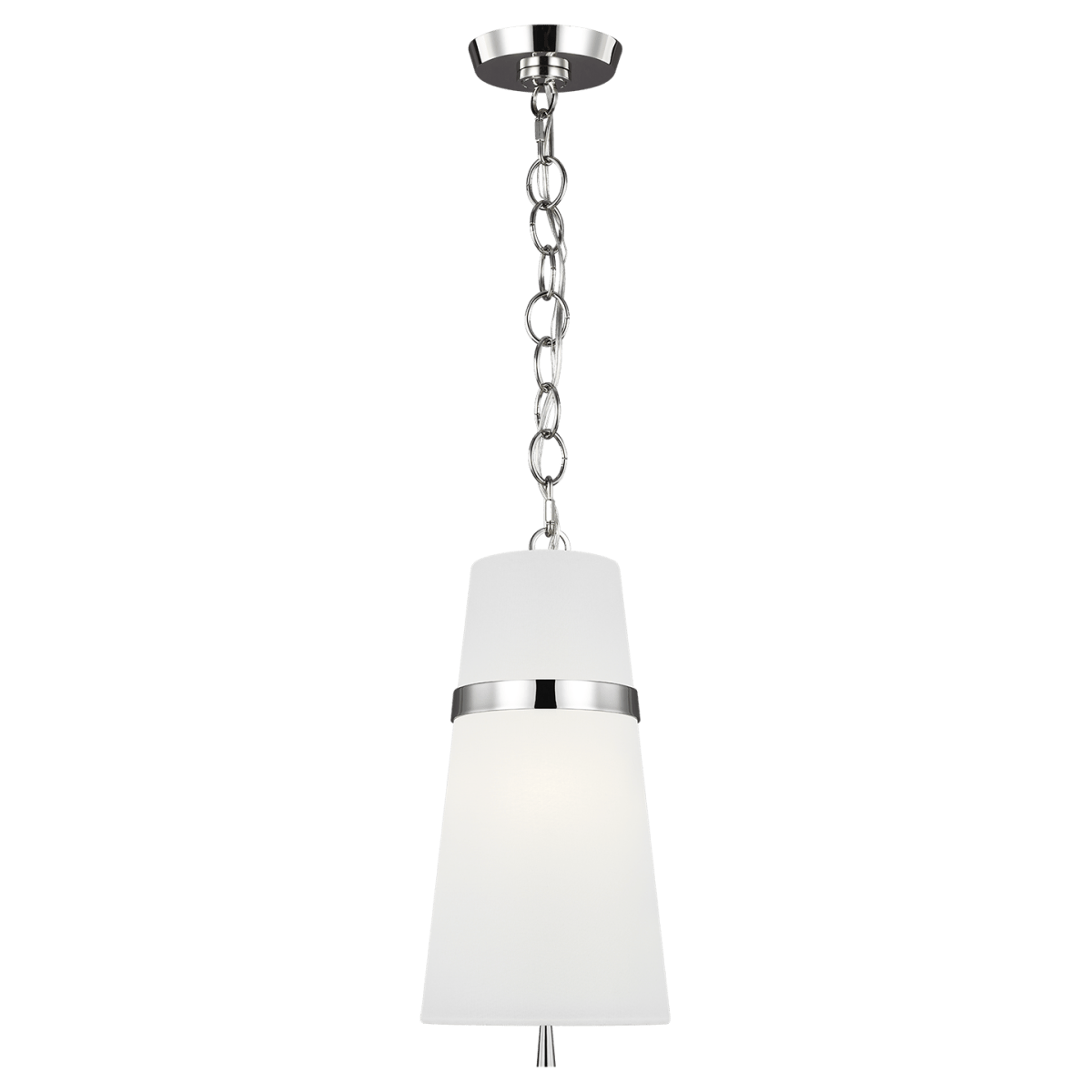 Suspension simple Cordtlandt - Nickel poli by Visual Comfort Studio | Luminaires & cie